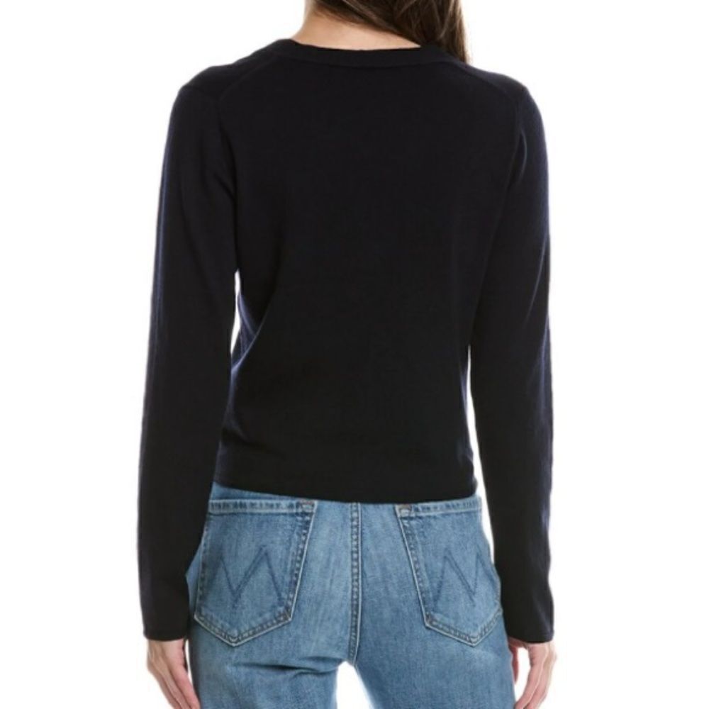 Vince Slim Button Wool-Blend Cardigan - Picture 3 of 6